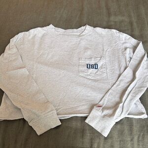 USD Gray Long Sleeve Women's Tee